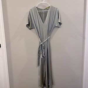 Sage Green Silk Romper